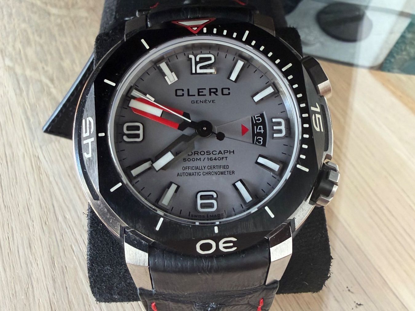 Orologi: Clerc Hydroscaph H1 Chronometer – Usato da La Chaux-de-Fonds venduto da JUVAL_Horlogerie