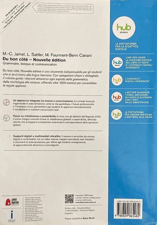Livres: Libro 1a liceo Du bon côté – D'occasion à Rancate par sanaman 1