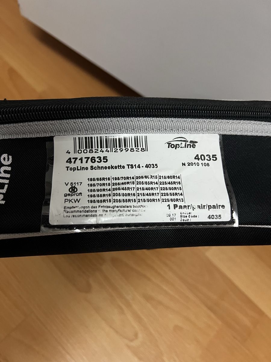Catene da neve: TopLine Schneeketten TS14 - unbenützt – Nuovo e nell'imballaggio originale da Hedingen venduto da ben_q2wr 1