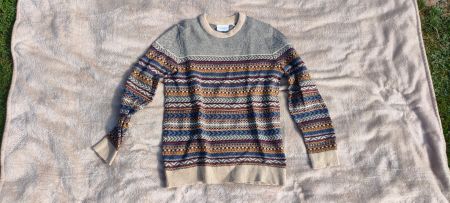 Herren Pullover gemustert mehrfarbig Grösse M gebraucht