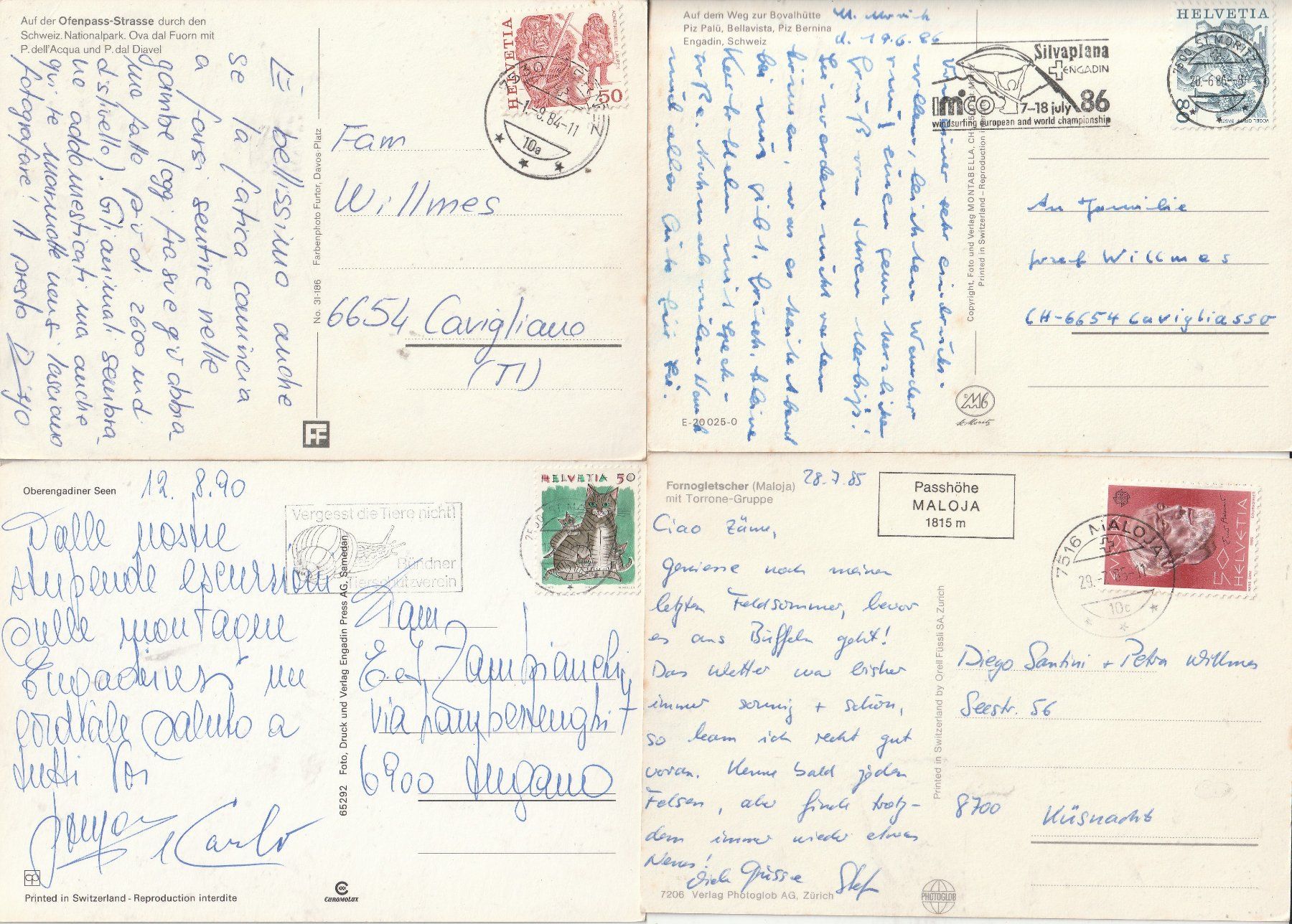 Cartoline postali: 20 AK Landschaften Engadin – Usato da Lumbrein venduto da made02 7
