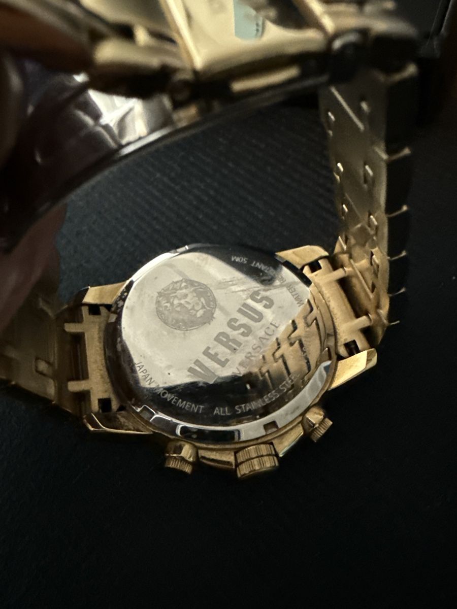 Versace Orologi: Versus Versace Herrenuhr, Gold, Chronograph, mit Box – Nuovo (secondo la descrizione) da Arnegg venduto da Ricculus91 3