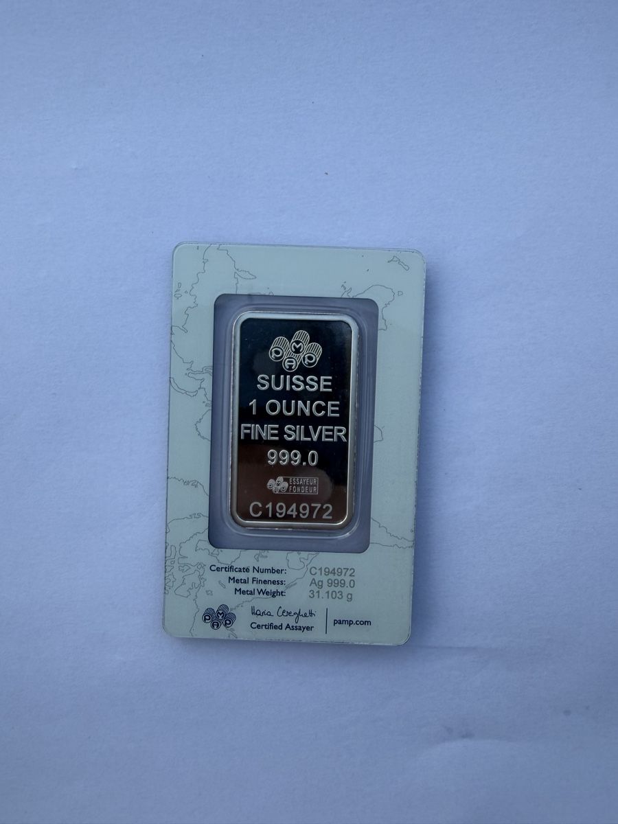 Pamp Métaux précieux: PAMP 1 Unze Silber Bar – Neuf (Voir description) à Winkel par Jxck95 1