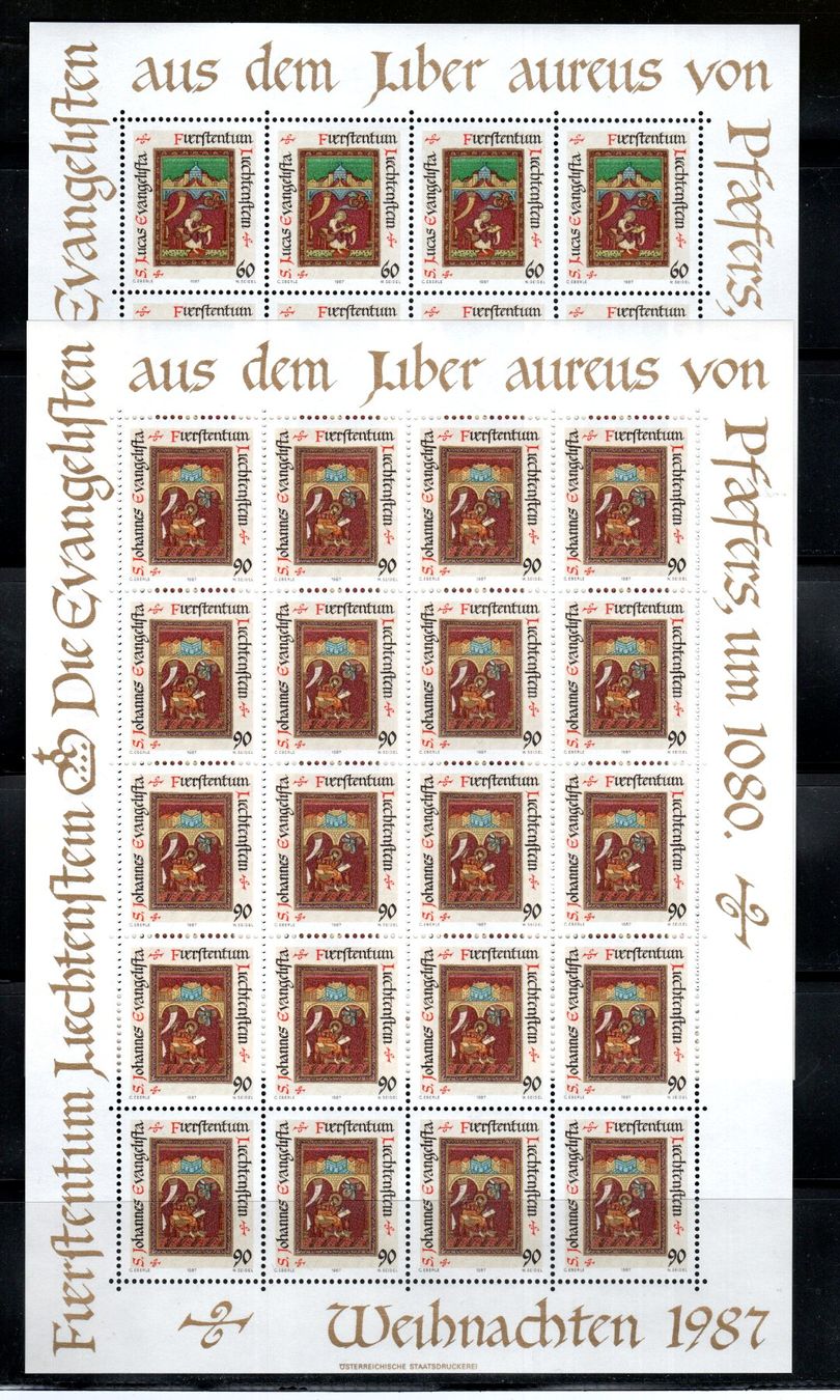 Tutti i francobolli: 1987 Evangelisten ganze Bogen postfrisch LBK 96.-- – Nuovo (secondo la descrizione) da Stein am Rhein venduto da Huehnerhund 1