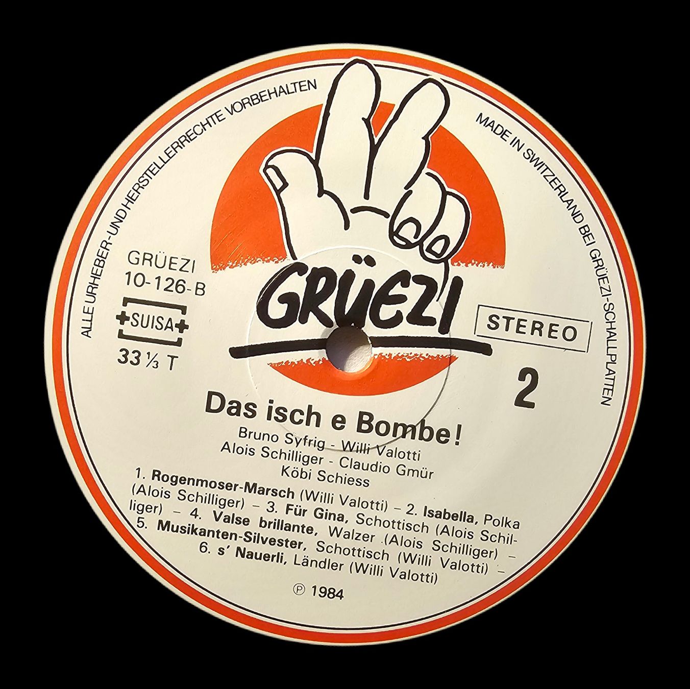 Schallplatten: Bruno Syfrig, Willi Valotti... - Das Isch E Bombe – Gebraucht aus Wahlen b. Laufen von Cg10 2