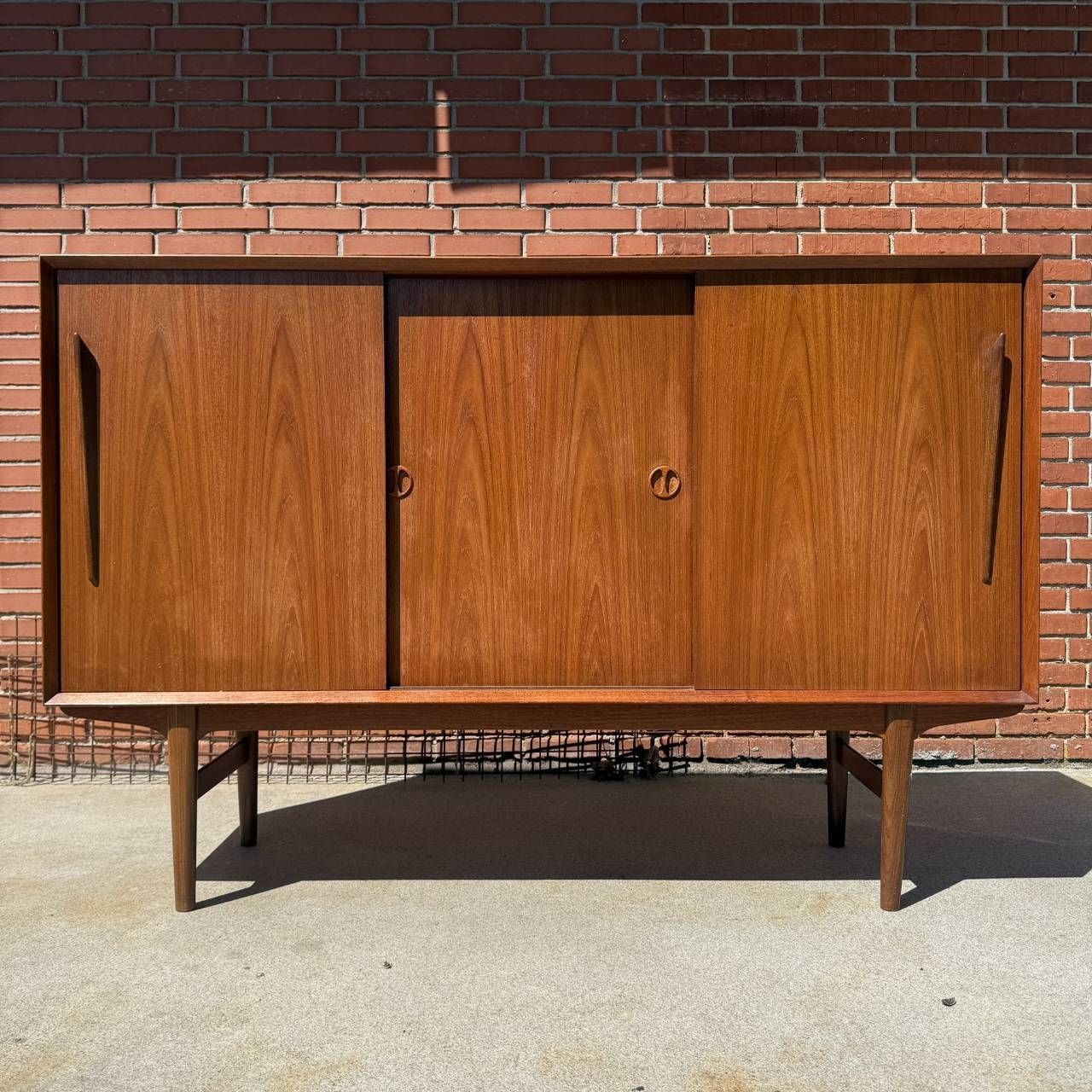 Cassettiere: Mid-Century Teak Sideboard Vintage Kommode #1 – Usato da Oberrieden venduto da Knut8