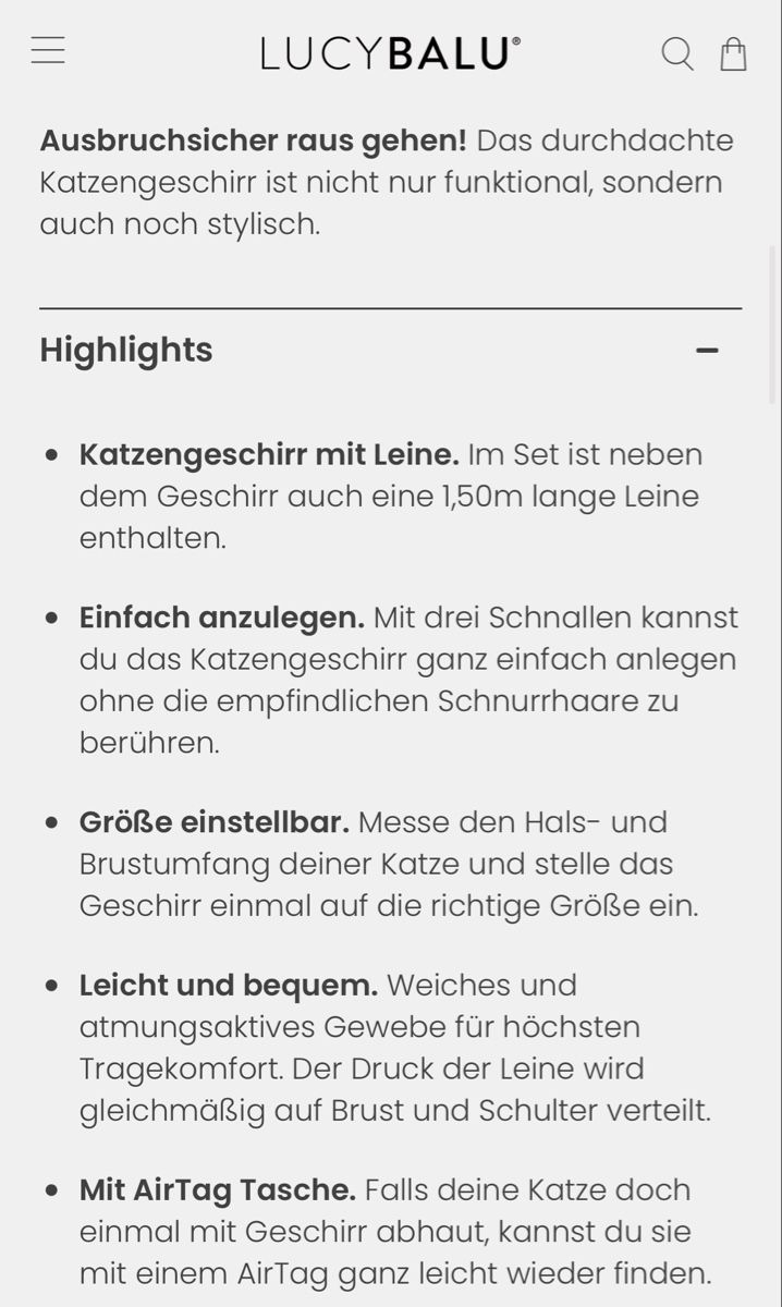 Guinzagli & Collari: EXPLORER Katzengeschirr - Hello Kitty Edition - Lucy Balu – Nuovo (secondo la descrizione) da Aarau venduto da faXse 5