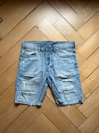 Destroyed Jeansshorts blau 32