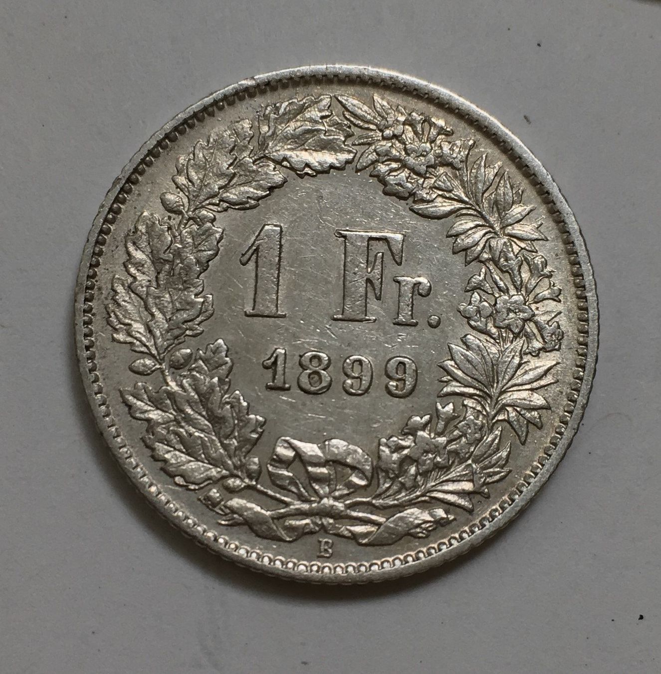 Tutti le monete: 1899 1 Franken vz-unz – Usato da Kirchberg SG venduto da Zenhad69