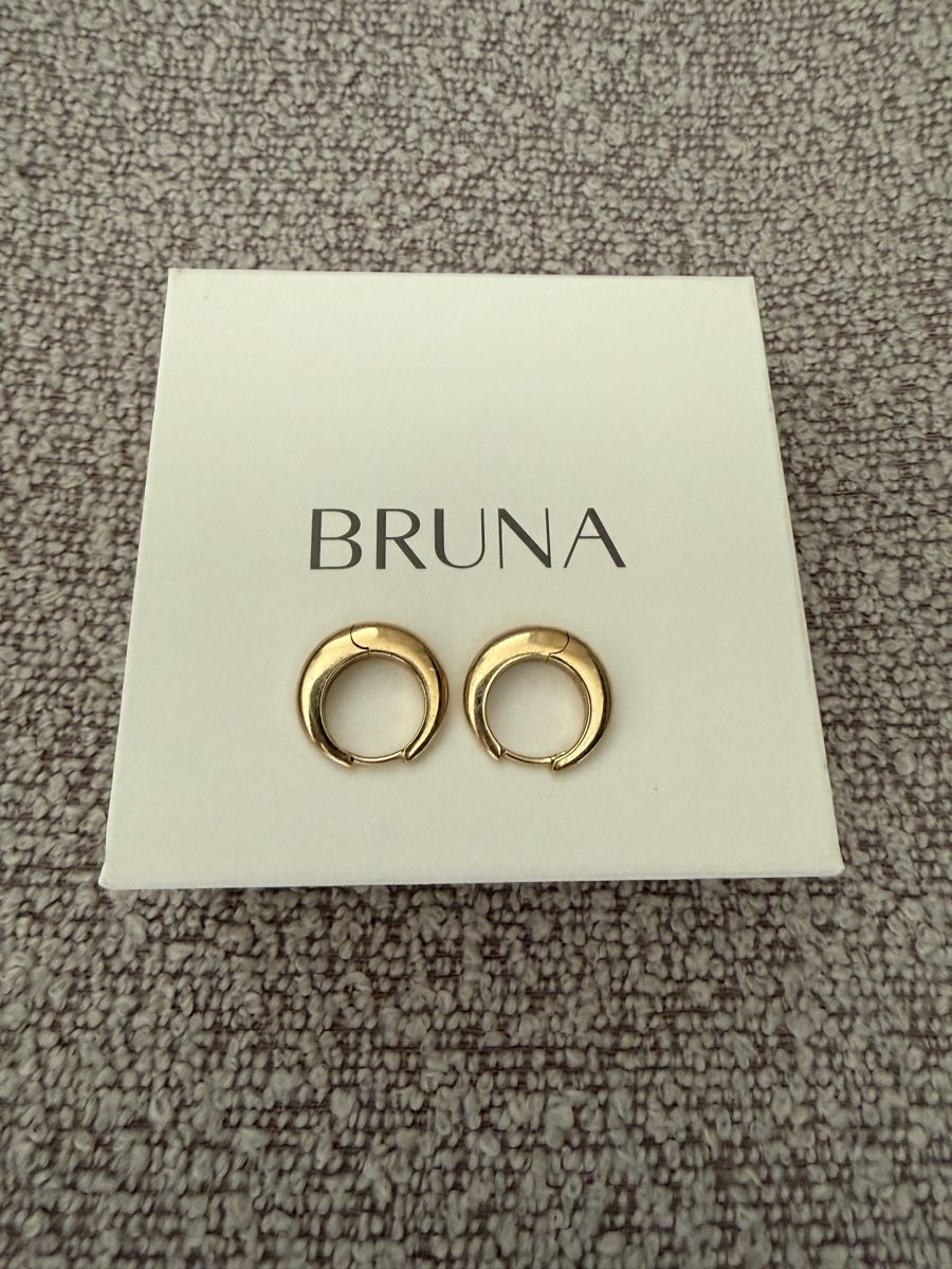 Orecchini pendenti & Orecchini a lobo: Bruna Gold Ohrringe (18k) - Merida Hoops Medium – Nuovo (secondo la descrizione) da Olten venduto da flosflomarkt 2