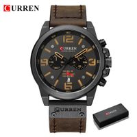 📌 Quarz Herrenuhr mit Lederband [NEU]