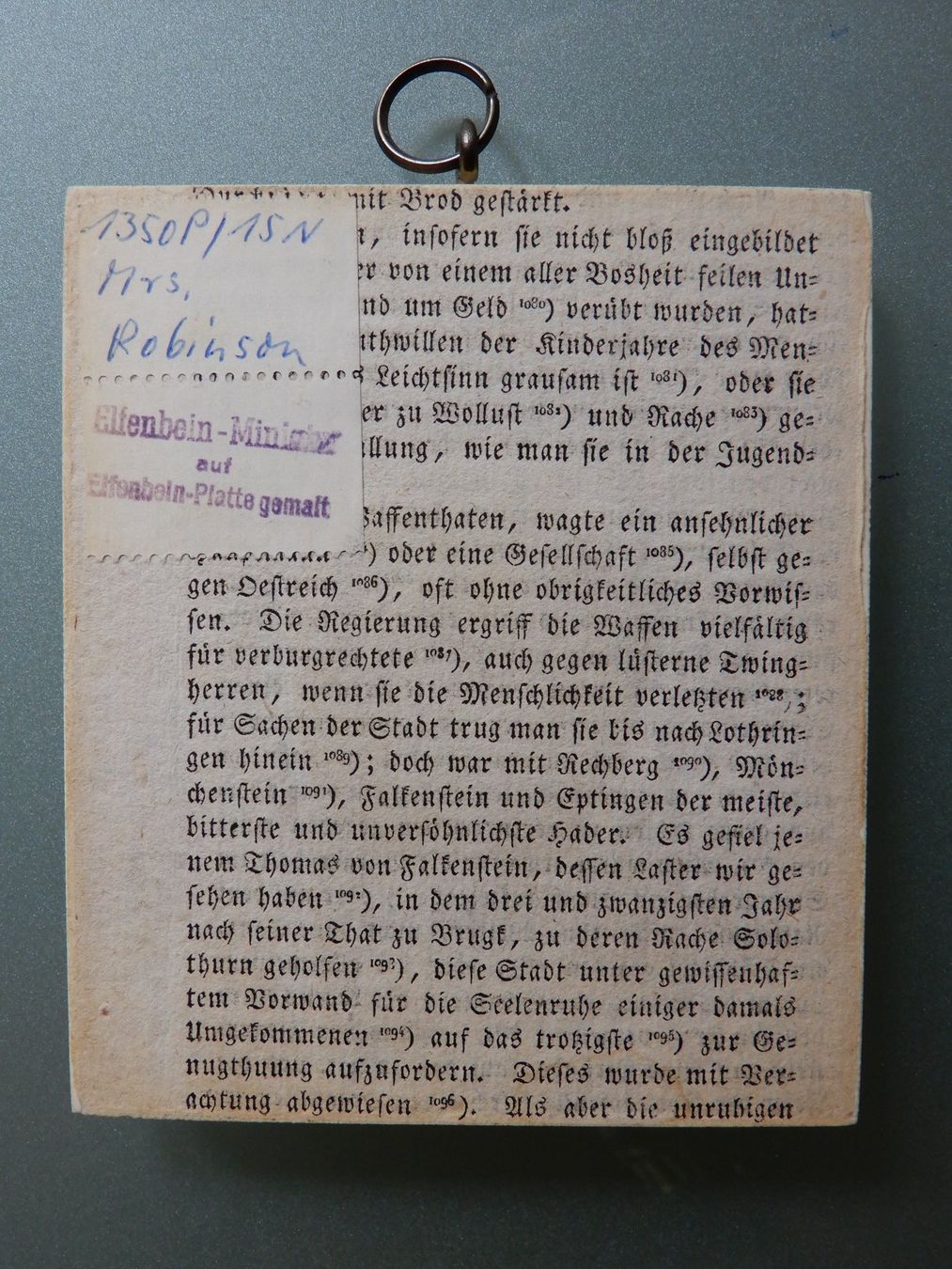 Dipinti: Antikes Miniaturbild " Lupenmalerei " elegante Dame – Usato da Senèdes venduto da Mutzli52 1