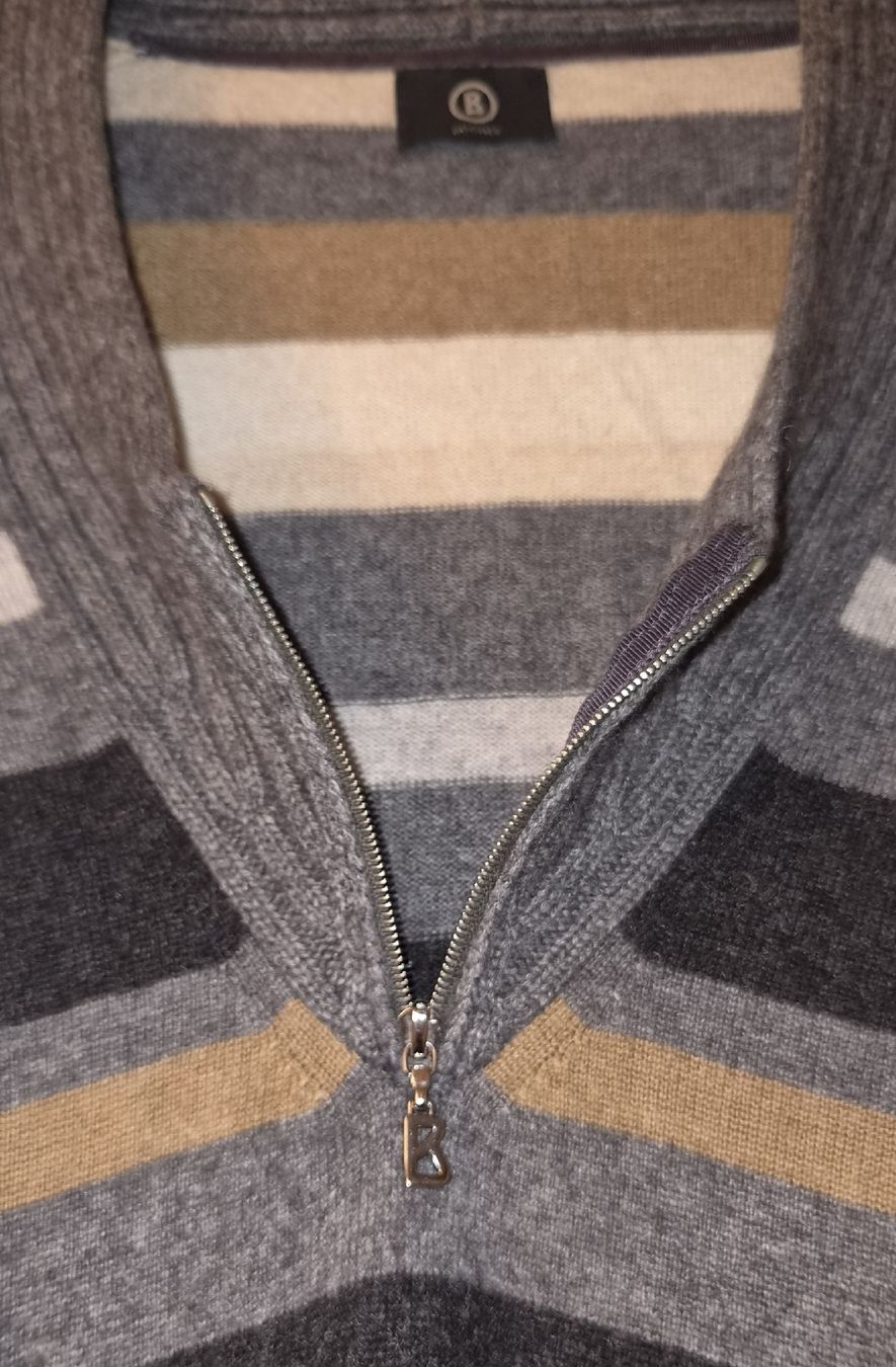 Bogner Pullover & Sweatshirts: Bogner 100% Kaschmir Pullover gestreift mit Reissverschluss  – Gebraucht aus Seuzach von mar_8tfs 2