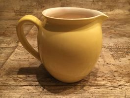 Vintage Krug, Keramik, gelb, 1L