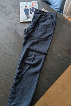 GTA Moda Jersey-Hose, blau strukturiert, Grösse 48