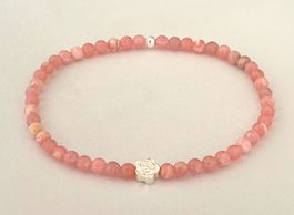 Edelstein Armband Rhodochrosit mit Silber auf Mass