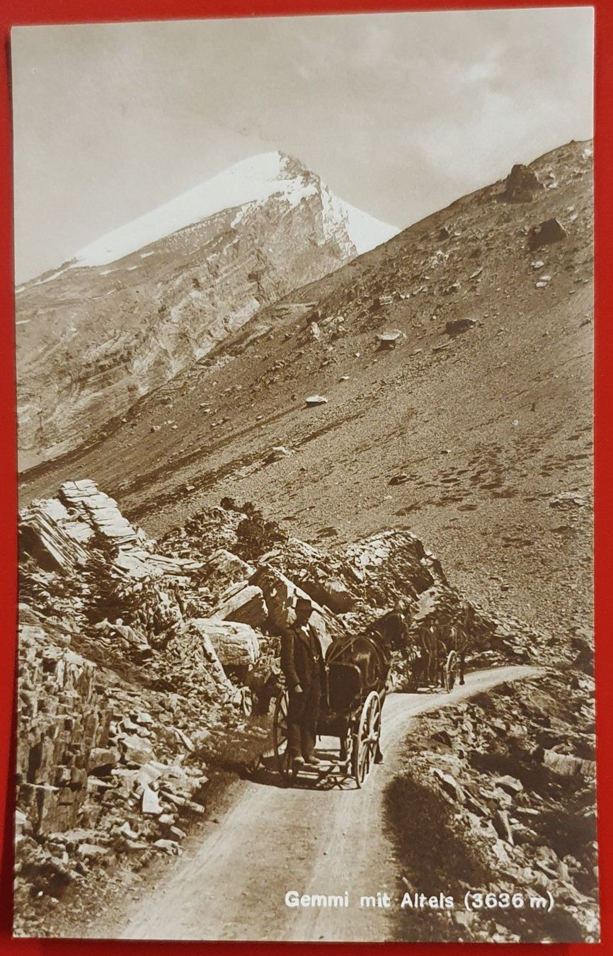 Ansichtskarten: Gemmi mit Altels 1923 – Gebraucht aus Kreuzlingen von Rschweiz1