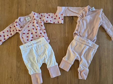 Bodys Baby Grösse 50/56, rosa