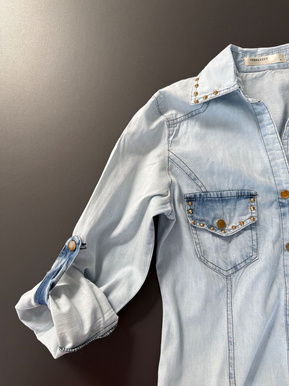 Blusen: Vera & Lucy  Jeansbluse  Grösse S – Gebraucht aus Subingen von ArtBead 2