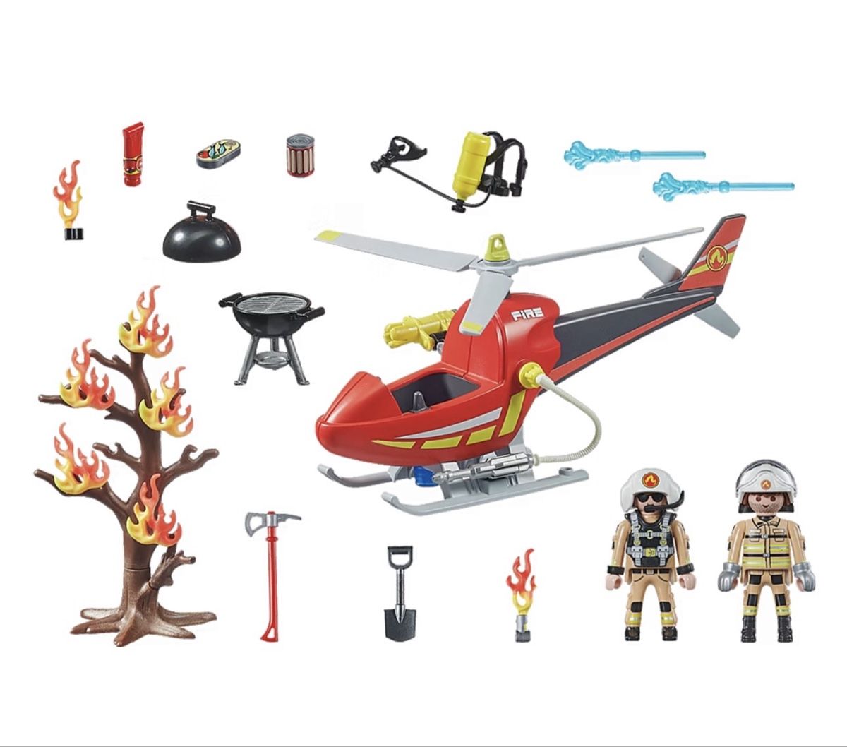 Playmobil Giocattoli: Playmobil 71195 Hélicoptère de pompiers – Usato da Genève venduto da AS27 2