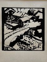 Giovanni Giacometti 1868-1933, Holzschnitt, Il ponte al sole