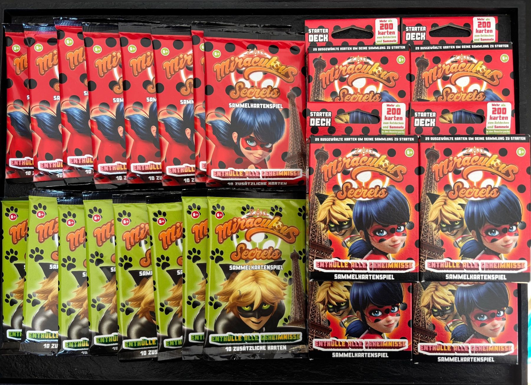 Giochi: 22 PCS - Miraculous Secrets : 6 Starter Deck (+16 Pack), DE – Nuovo e nell'imballaggio originale da Collombey venduto da Cards07
