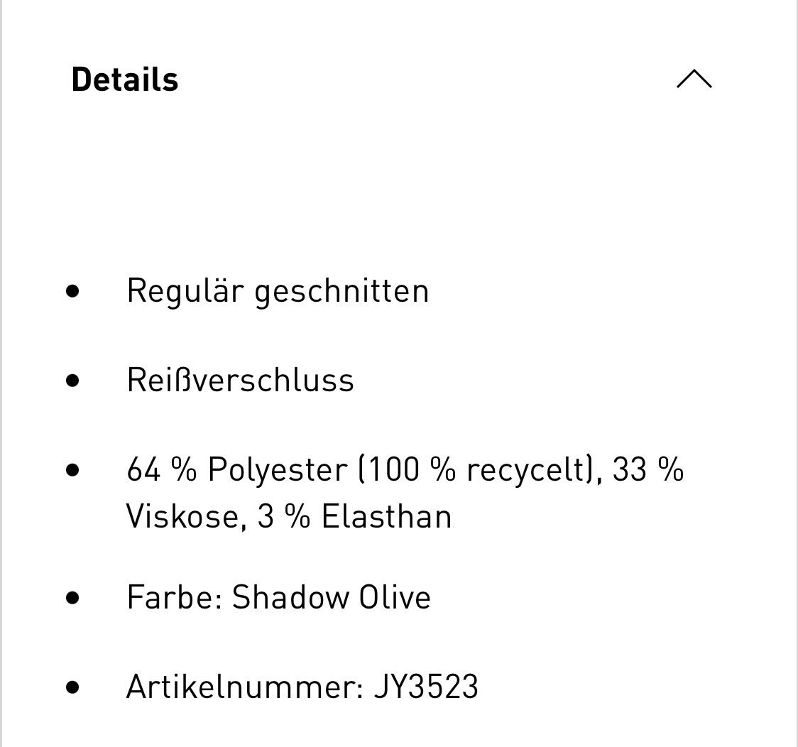 Adidas Giacche: Adidas Jacke – Nuovo (secondo la descrizione) da winterthur venduto da tatort1 3