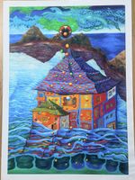 Werner Schulz-Mönkeberg - Sonnentränenwasserschloss - Litho