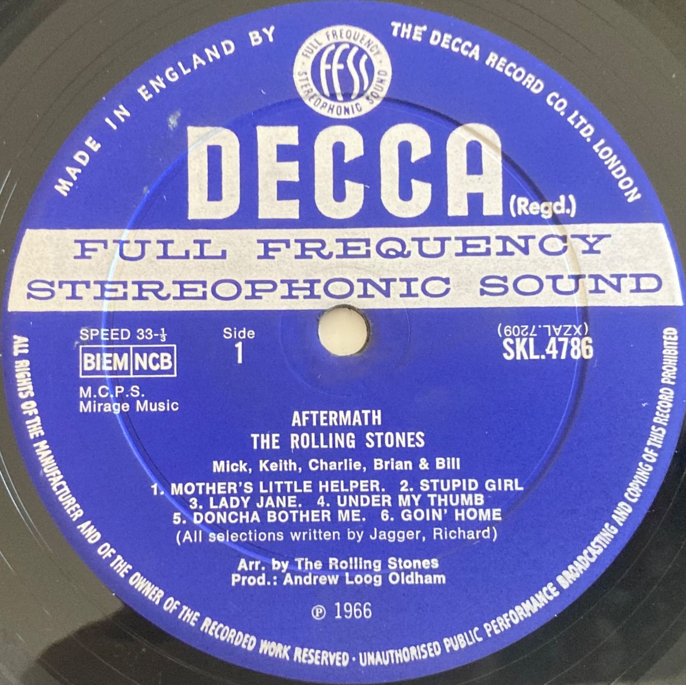 Dischi in vinile: THE ROLLING STONES - AFTERMATH – Usato da Poliez-Pittet venduto da Newtown-Records 2