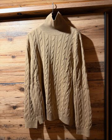 Tommy Hilfiger, Rollkragen-Pullover XL, Desert Braun