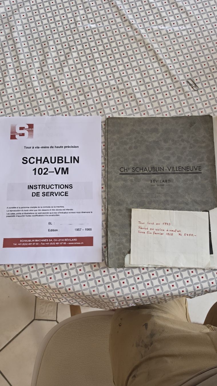 Schaublin Tutte le macchine: tour schaublin 102 vm – Usato da Gingins venduto da vio_d8r8 6