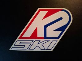 Vintage Rar Sticker Aufkleber K2 Ski (80er) Wie Neu!