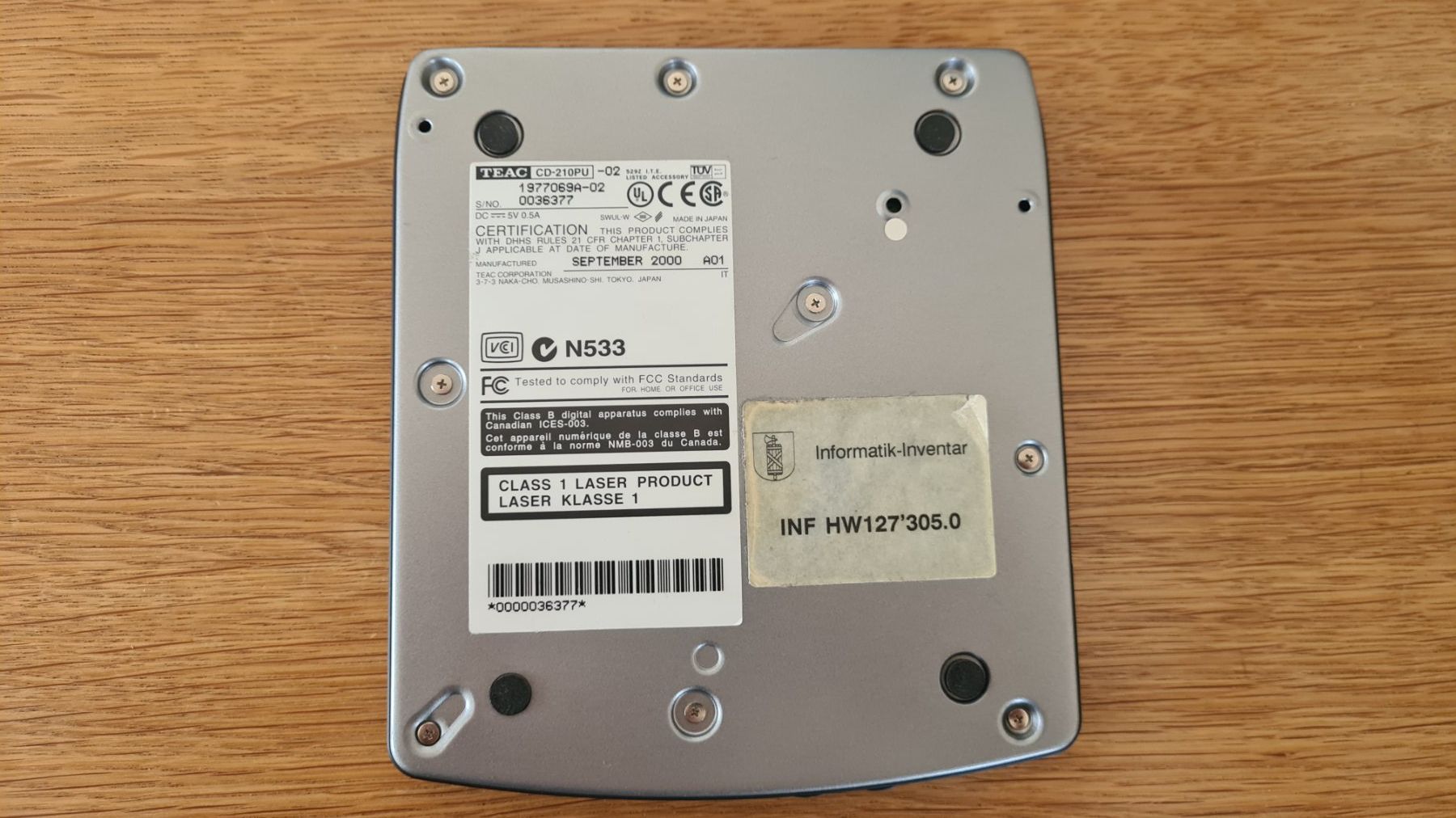 Teac Lettore multimediale & Streamer: TEAC CD-210PU compact disc USB CD-Laufwerk – Usato da Winterthur venduto da stufaphi 4