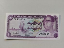Banknote Central Bank of the Gambia - 1 Dalasi unz.