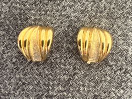 Ohrclips Goldfarben Vintage guter Zustand