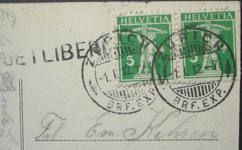 Cartoline postali: ZÜRICH Uetliberg Leiterli, Stabstempel – Usato da Jona venduto da philajona 1