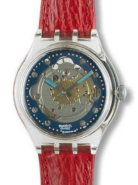 Swatch Orologi: SWATCH Automatic SAK 101 Red Ahead von 1992 – Nuovo e nell'imballaggio originale da Heerbrugg venduto da bue_64