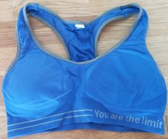 Blaues Sport BH für Frauen Grösse XS