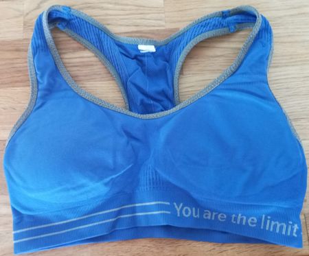 Blaues Sport BH für Frauen Grösse XS