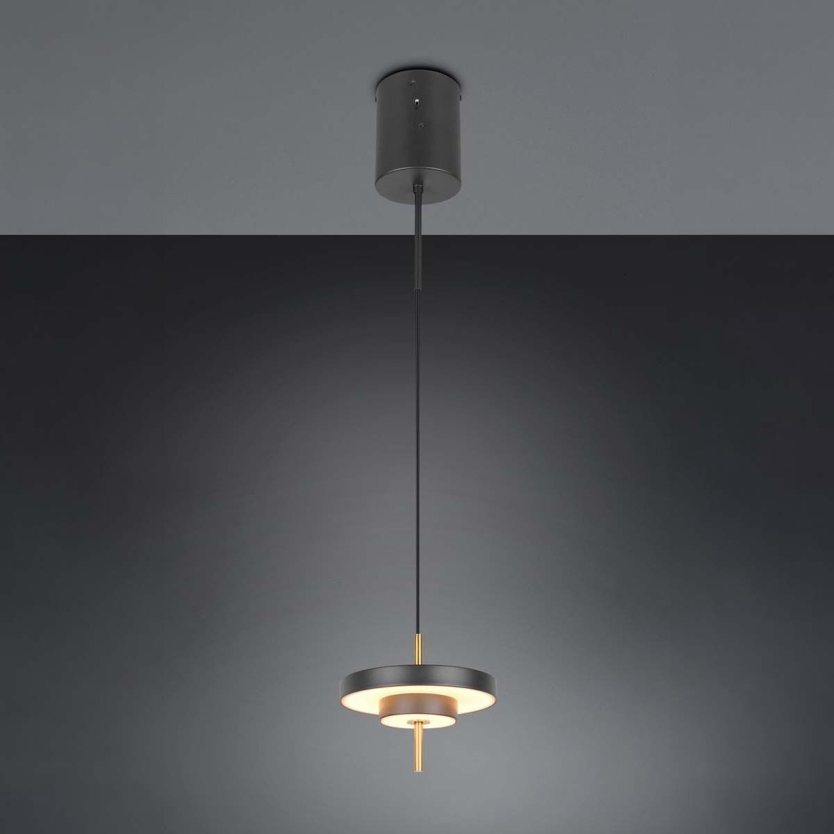 Lampadari & plafoniere: LED Pendelleuchte, Schwarz, CCT, 20 cm Ø – Nuovo (secondo la descrizione) da Kreuzlingen venduto da Smart-Light 1