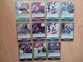 One Piece 10x goldrand R Karten + 1x UC ⭐