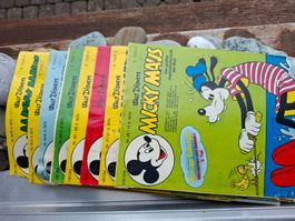 8 Stück Micky Maus Heft, von 1975