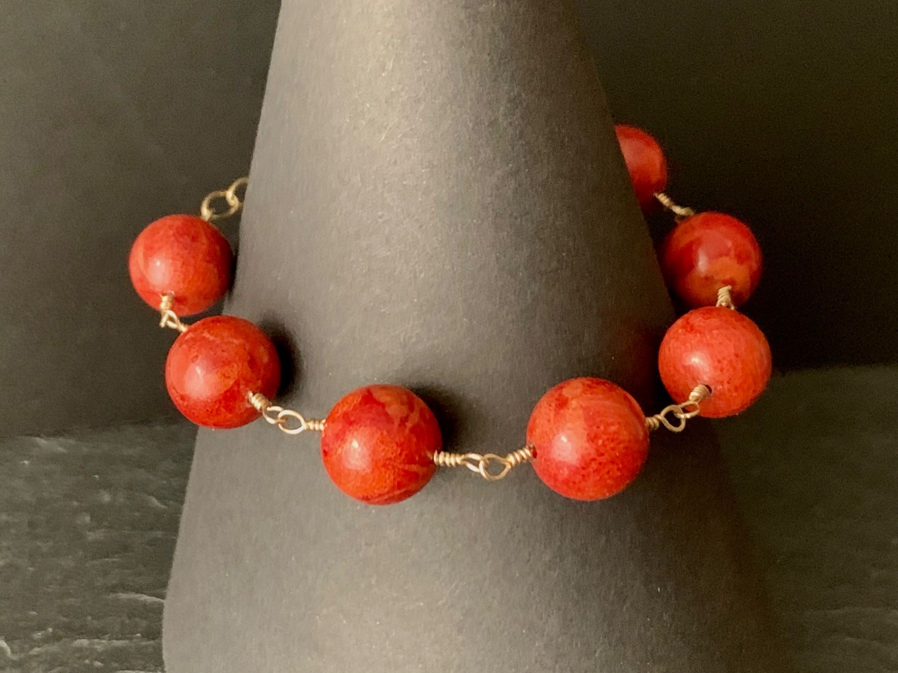 Bracciali & Braccialetti: Korallen Armband Vergoldet – Nuovo e nell'imballaggio originale da Rüschlikon venduto da ThereseJewelryDesign 3