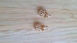 Goldene Ohrstecker, neuwertig, trendiges Design!