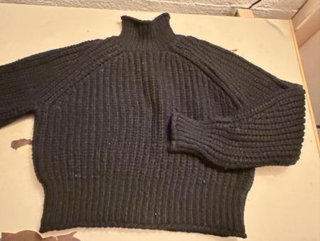 H&M Rollkragen Pullover schwarz Strick Grösse S 