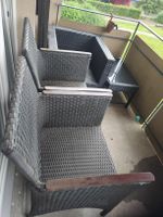 Balkonset Rattan 3 Sessel Tisch wetterfest Sommer-Deal!
