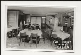 AK ca. 1940 Cafè Sport Tea-Room Luzern Allmend 🤩
