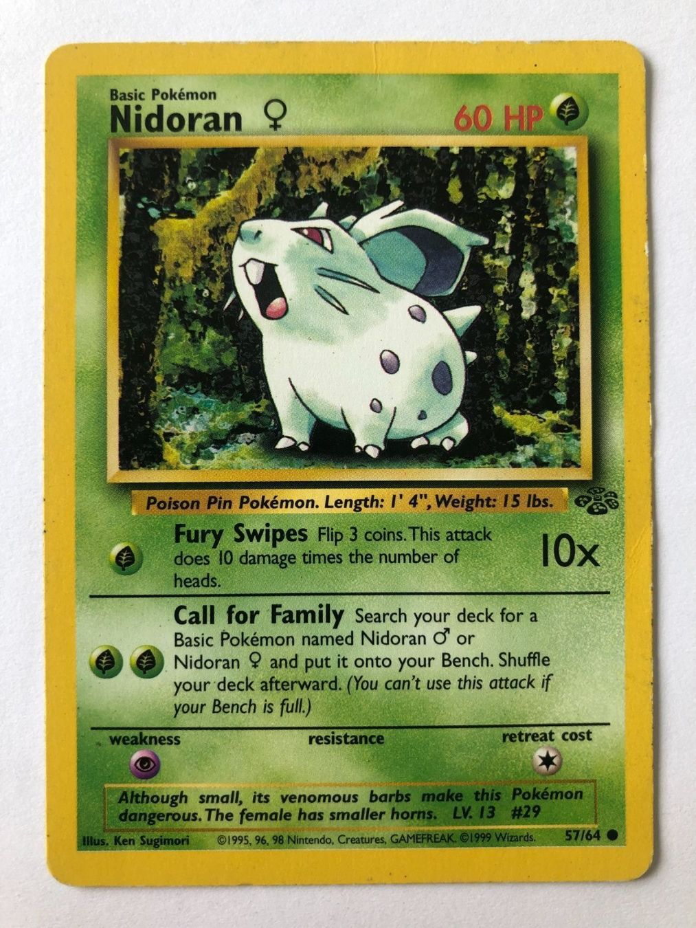 Pokémon Carte collezionabili: Nidoran - Base Set - Pokemon – Usato da Nussbaumen AG venduto da Bika-Shop