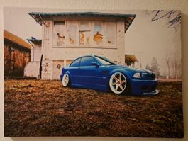 BMW M3 e46 blau LED Kunstbild