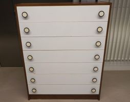 Mid Century Kommode mit sieben Schubladen (MA330)